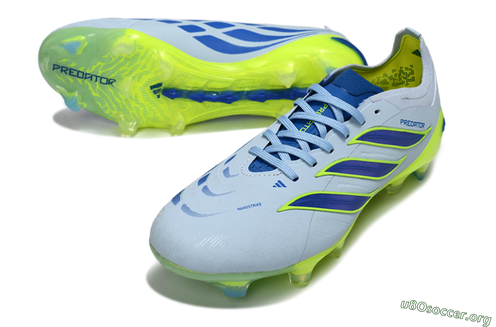 Adidas Predator 26 Elite FG Football Boots - Blue/Electric Lime/Azure 0