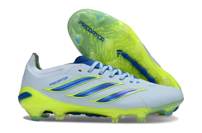 Adidas Predator 26 Elite FG Football Boots - Blue/Electric Lime/Azure