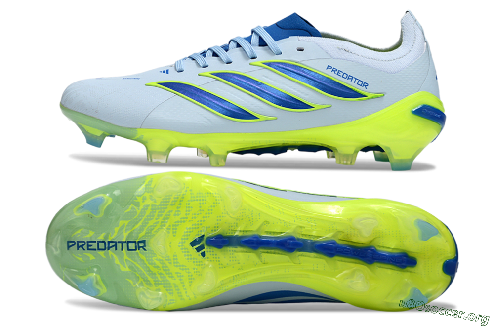 Adidas Predator 26 Elite FG Football Boots - Blue/Electric Lime/Azure 1