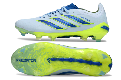 Adidas Predator 26 Elite FG Football Boots - Blue/Electric Lime/Azure