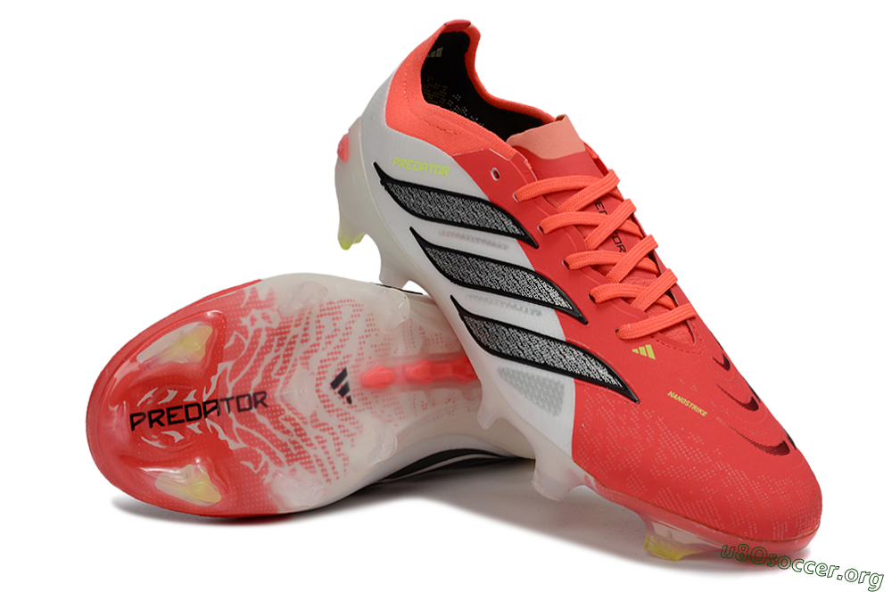 Adidas Predator 26 Elite FG Football Boots - Red/Bright Red/White Fusion 4