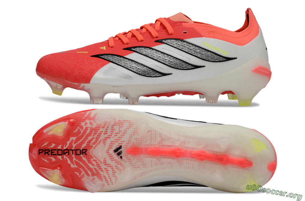 Adidas Predator 26 Elite FG Football Boots - Red/Bright Red/White Fusion 1