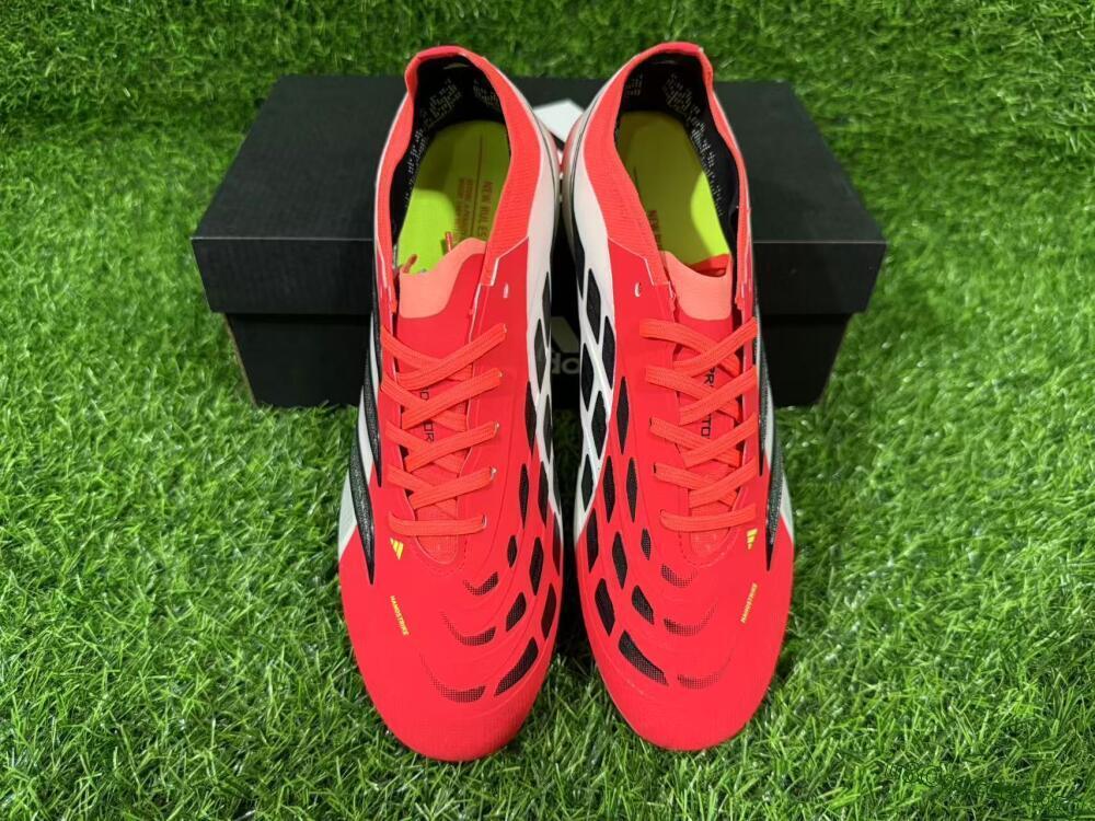 Adidas Predator 26 Elite FG Football Boots - Red/Bright Red/White Fusion