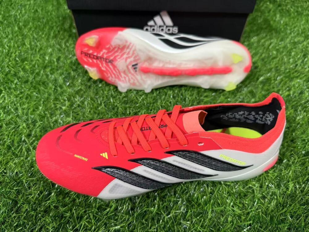 Adidas Predator 26 Elite FG Football Boots - Red/Bright Red/White Fusion