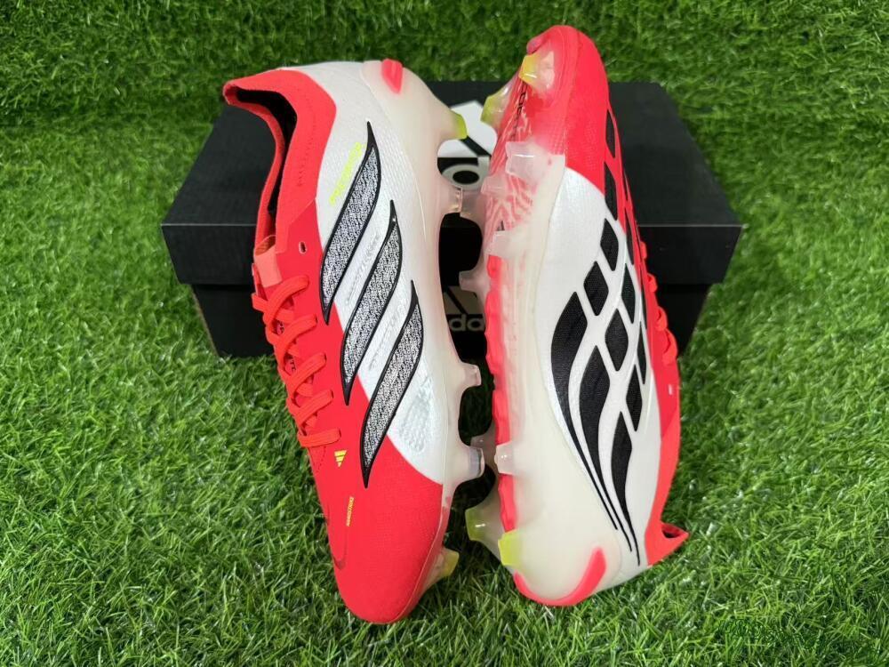 Adidas Predator 26 Elite FG Football Boots - Red/Bright Red/White Fusion