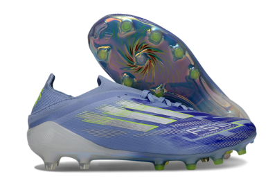Adidas F50 Elite FG Football Boots - Blue/Electric Green/Silver