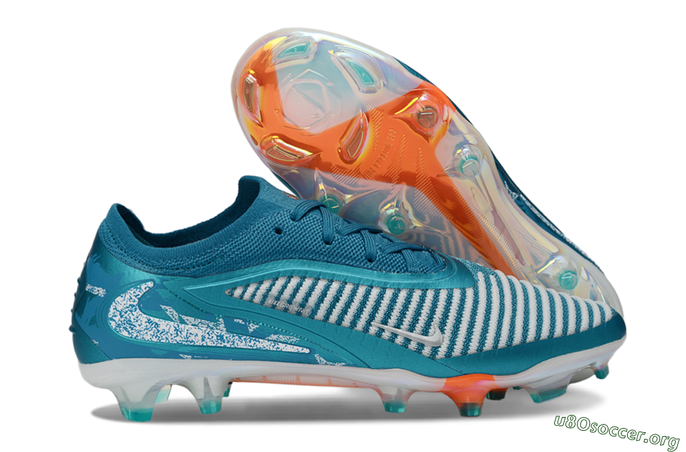 Nike Phantom 6 Elite Low FG Football Boots - Teal/Ocean Blue/White 2