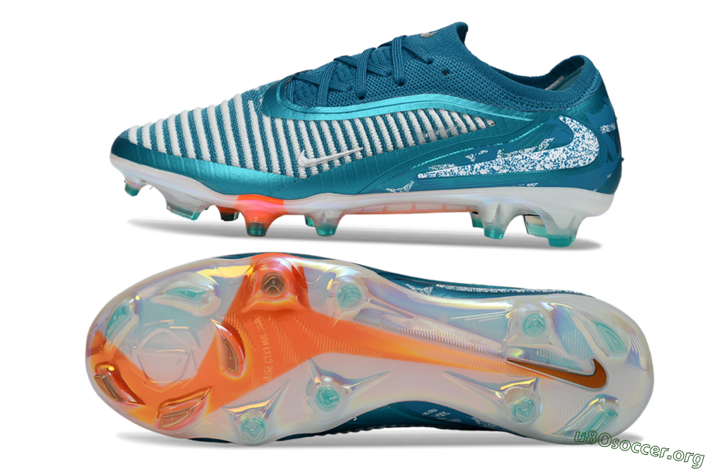 Nike Phantom 6 Elite Low FG Football Boots - Teal/Ocean Blue/White 1