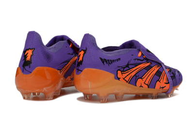 UFL x Adidas Predator 25 Elite Fold-Over Tongue FG Football Boots - Purple/Burnt Orange/Spider Black