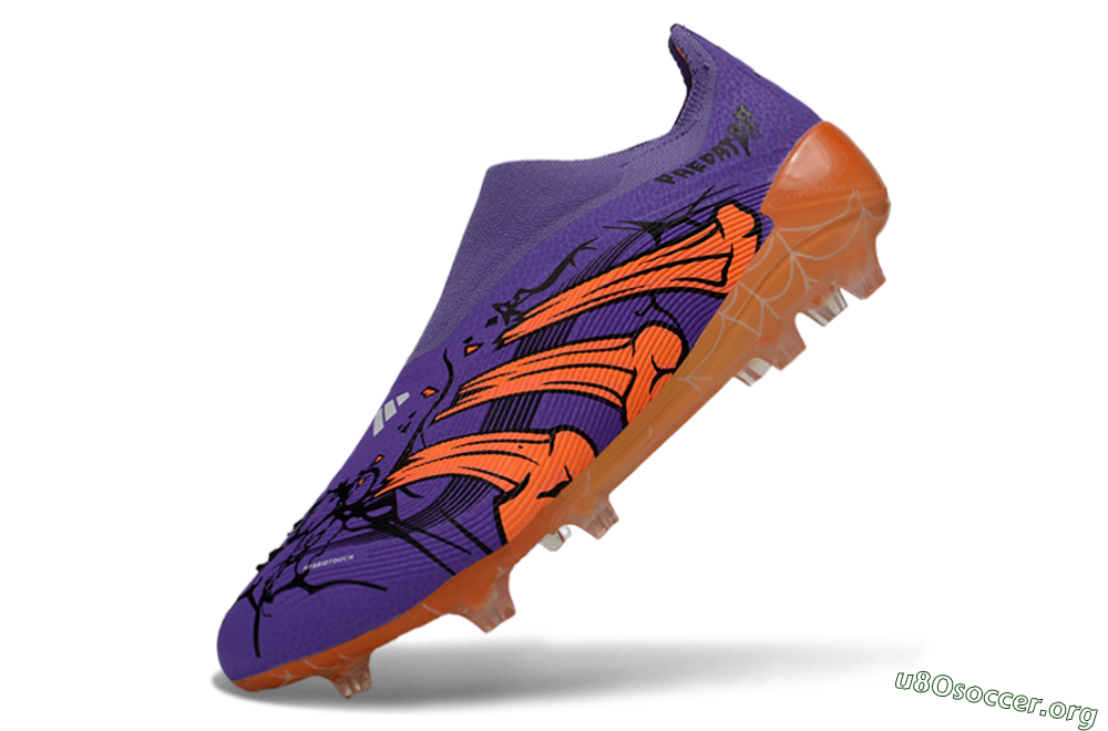 UFL x Adidas Predator 25 Elite FG Football Boots - Purple/Vibrant Orange/Deep Purple 5