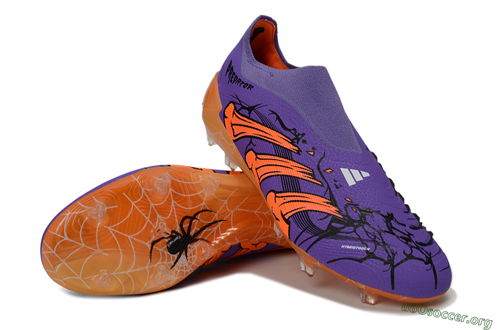 UFL x Adidas Predator 25 Elite FG Football Boots - Purple/Vibrant Orange/Deep Purple 0