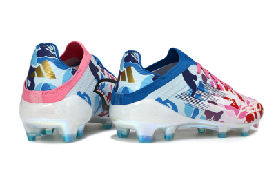 Adidas F50 Elite FG Football Boots - Pink/Blue Camo/Pink Splash