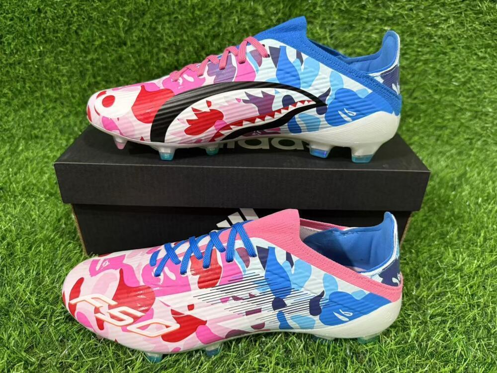 Adidas F50 Elite FG Football Boots - Pink/Blue Camo/Pink Splash