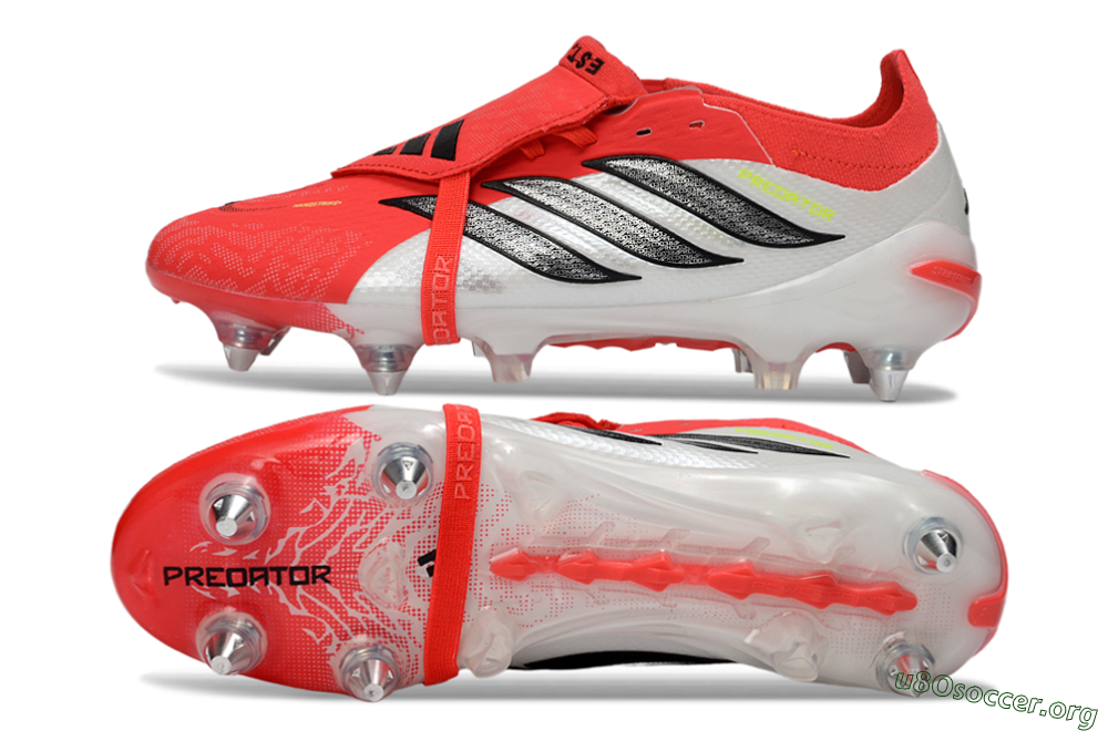 Adidas Predator 26 Elite Fold-Over Tongue SG Football Boots - Red/Bright Red/Black 1