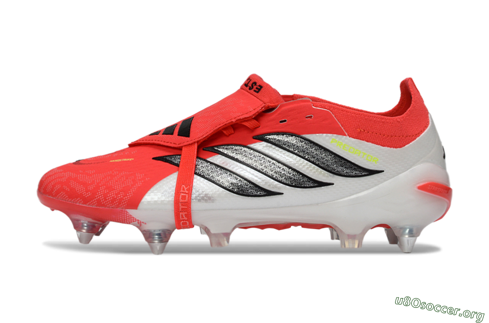 Adidas Predator 26 Elite Fold-Over Tongue SG Football Boots - Red/Bright Red/Black 3