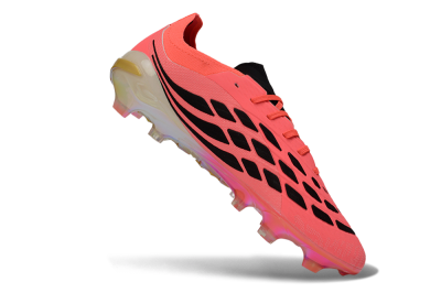 Adidas Predator 26 Elite FG Football Boots - Pink/Neon Pink/Golden Accents