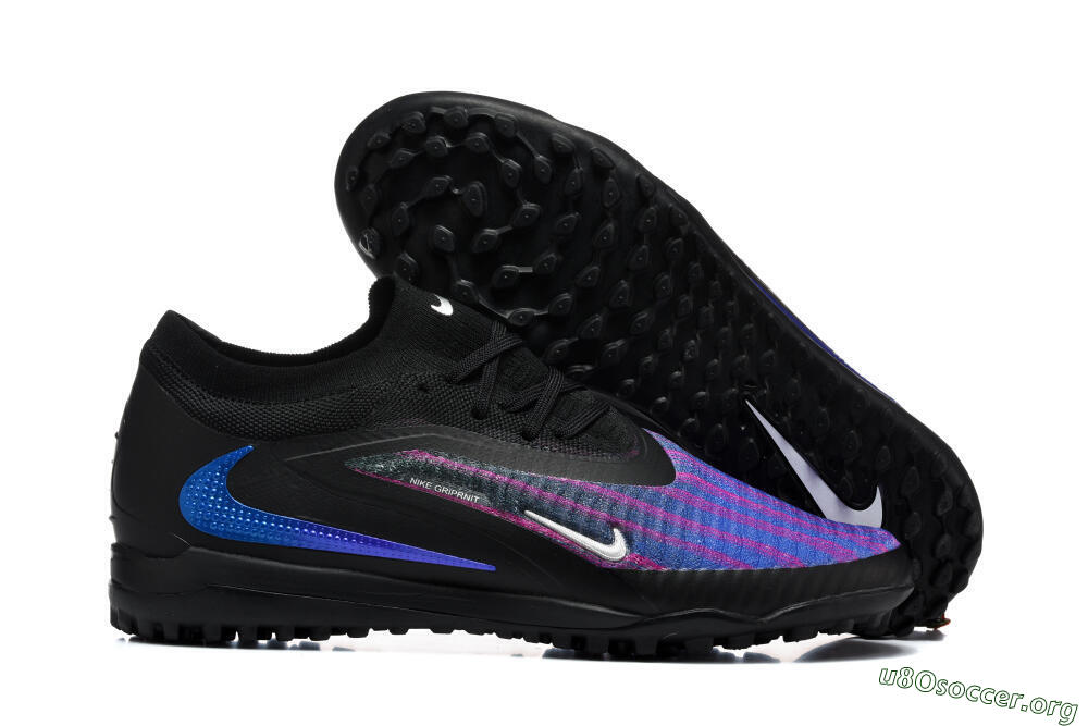 Nike Phantom 6 Elite Low TF Football Shoes - Black/Royal Blue/Magenta 2
