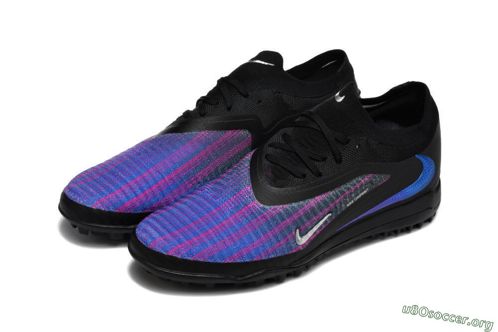 Nike Phantom 6 Elite Low TF Football Shoes - Black/Royal Blue/Magenta 5