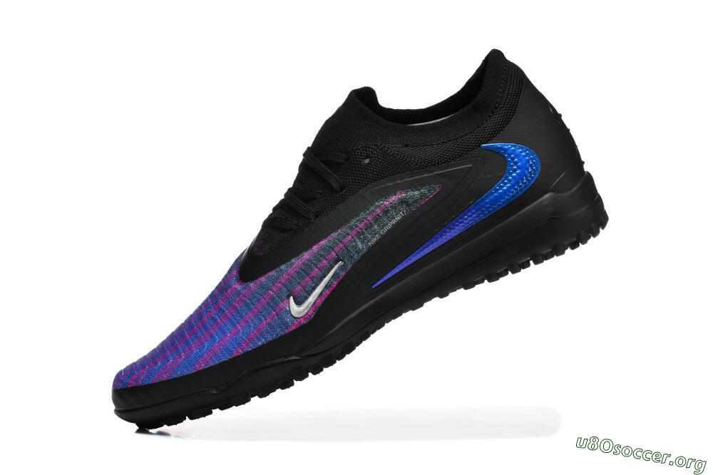Nike Phantom 6 Elite Low TF Football Shoes - Black/Royal Blue/Magenta 8
