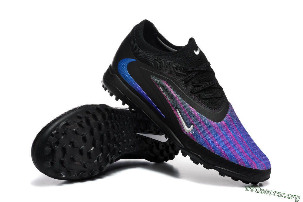 Nike Phantom 6 Elite Low TF Football Shoes - Black/Royal Blue/Magenta 4