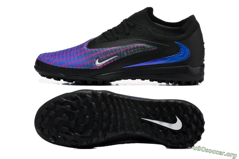 Nike Phantom 6 Elite Low TF Football Shoes - Black/Royal Blue/Magenta 1