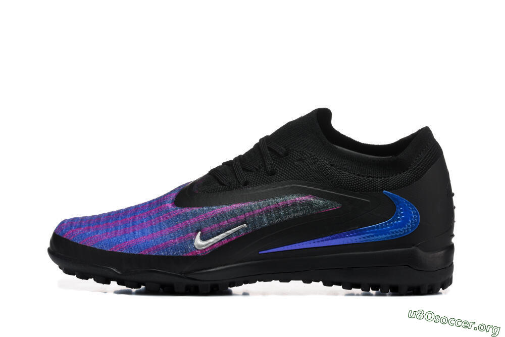 Nike Phantom 6 Elite Low TF Football Shoes - Black/Royal Blue/Magenta 3