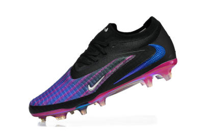 Nike Phantom 6 Elite Low FG Football Boots - Black/Vibrant Purple/Metallic Blue
