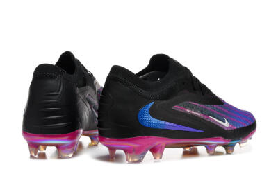 Nike Phantom 6 Elite Low FG Football Boots - Black/Vibrant Purple/Metallic Blue