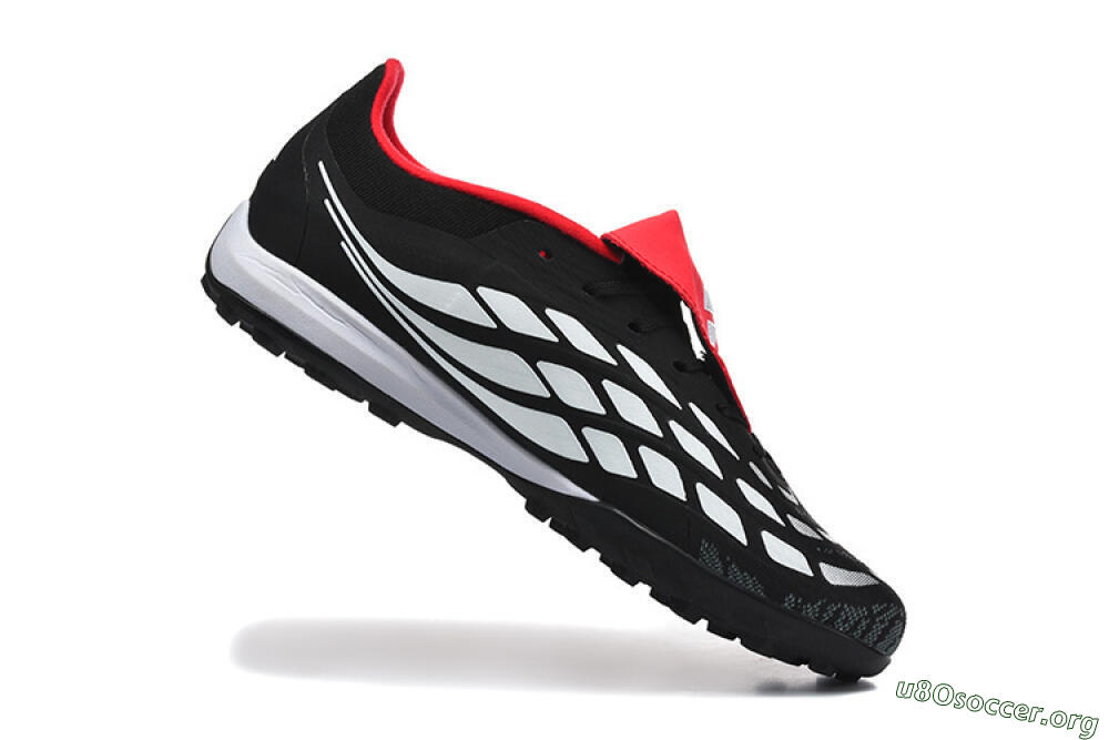 Adidas Predator 26 Elite Fold-Over Tongue TF Football Shoes - Black/Electric Pink/White 7