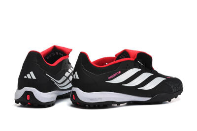 Adidas Predator 26 Elite Fold-Over Tongue TF Football Shoes - Black/Electric Pink/White