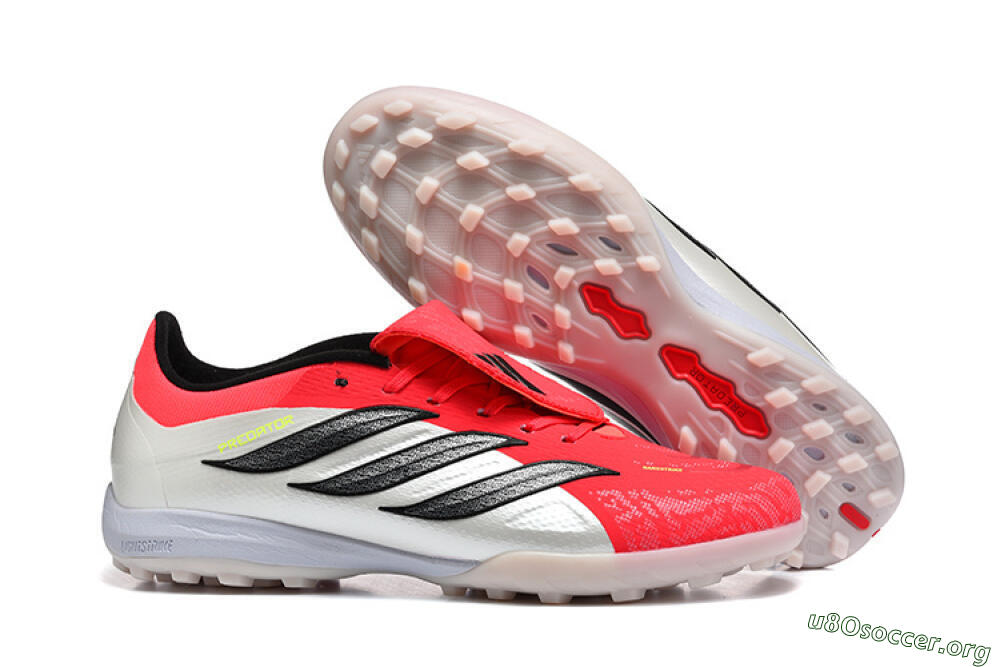 Adidas Predator 26 Elite Fold-Over Tongue TF Football Shoes - Red/Electric Red/Black 2