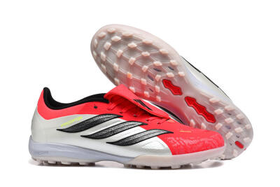 Adidas Predator 26 Elite Fold-Over Tongue TF Football Shoes - Red/Electric Red/Black