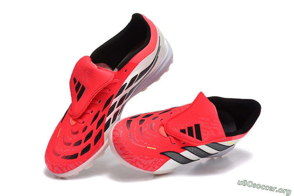 Adidas Predator 26 Elite Fold-Over Tongue TF Football Shoes - Red/Electric Red/Black 6