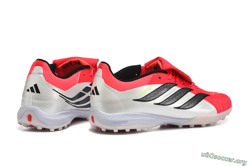 Adidas Predator 26 Elite Fold-Over Tongue TF Football Shoes - Red/Electric Red/Black 9