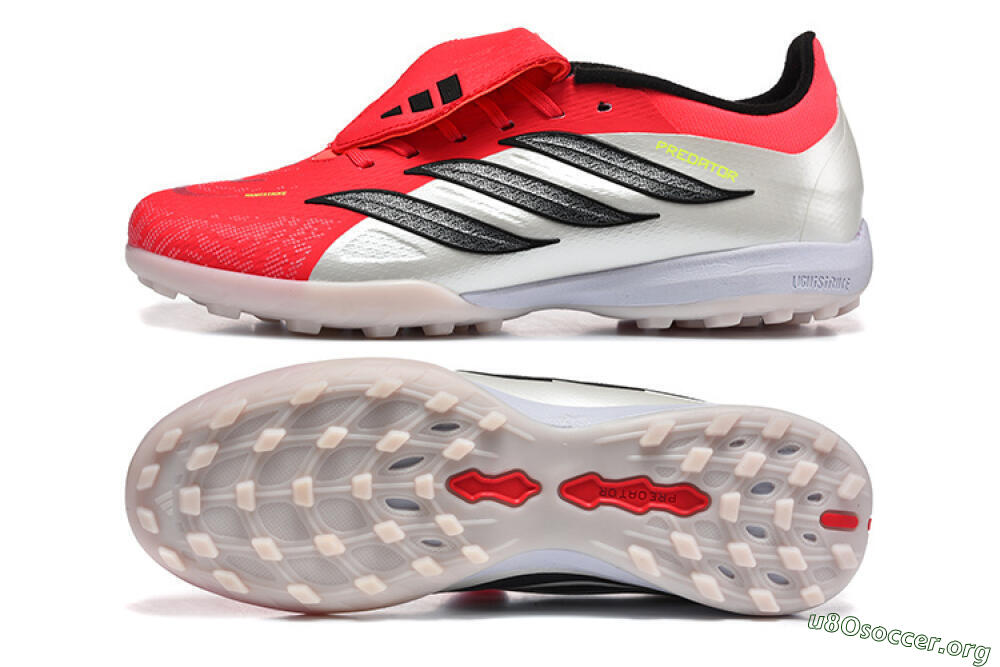 Adidas Predator 26 Elite Fold-Over Tongue TF Football Shoes - Red/Electric Red/Black 1