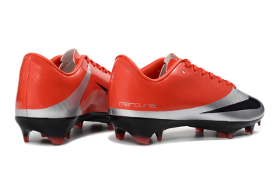 Nike Air Zoom Mercurial Vapor Superfly 1 CR7 2026 World Cup FG Football Boots - Orange/Dynamic Sunset/Metallic Silver