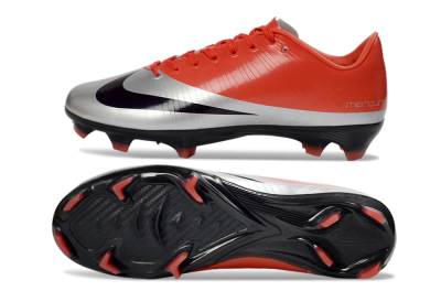 Nike Air Zoom Mercurial Vapor Superfly 1 CR7 2026 World Cup FG Football Boots - Orange/Dynamic Sunset/Metallic Silver