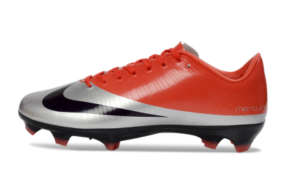 Nike Air Zoom Mercurial Vapor Superfly 1 CR7 2026 World Cup FG Football Boots - Orange/Dynamic Sunset/Metallic Silver