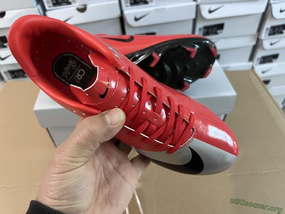 Nike Air Zoom Mercurial Vapor Superfly 1 CR7 2026 World Cup FG Football Boots - Orange/Dynamic Sunset/Metallic Silver