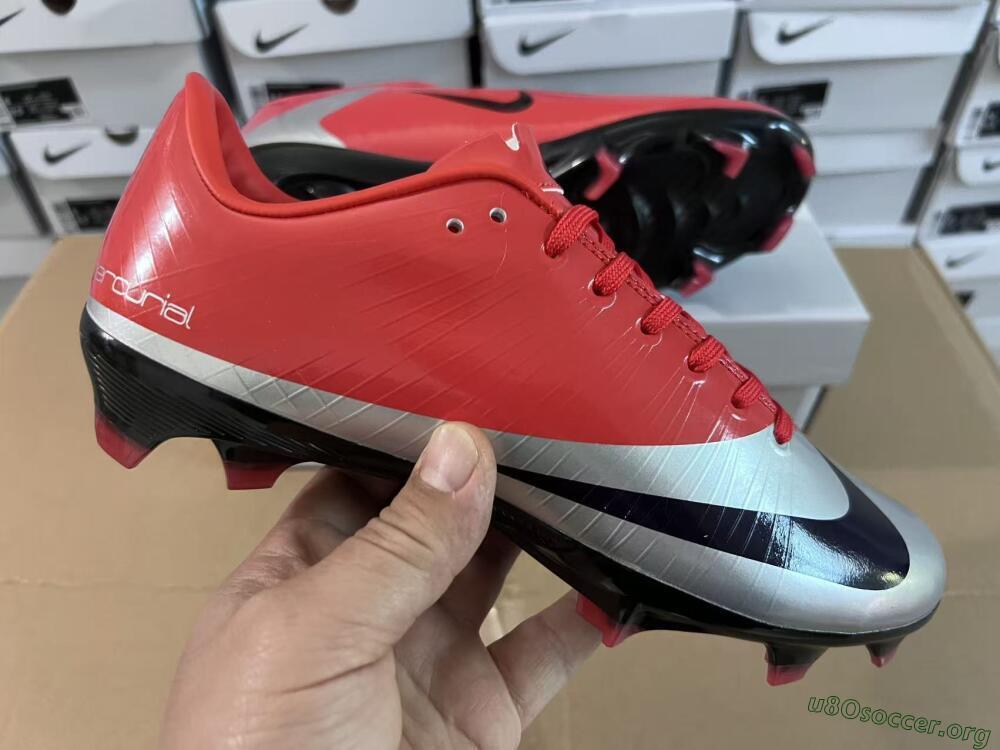 Nike Air Zoom Mercurial Vapor Superfly 1 CR7 2026 World Cup FG Football Boots - Orange/Dynamic Sunset/Metallic Silver