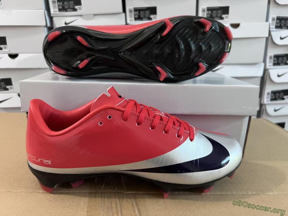 Nike Air Zoom Mercurial Vapor Superfly 1 CR7 2026 World Cup FG Football Boots - Orange/Dynamic Sunset/Metallic Silver