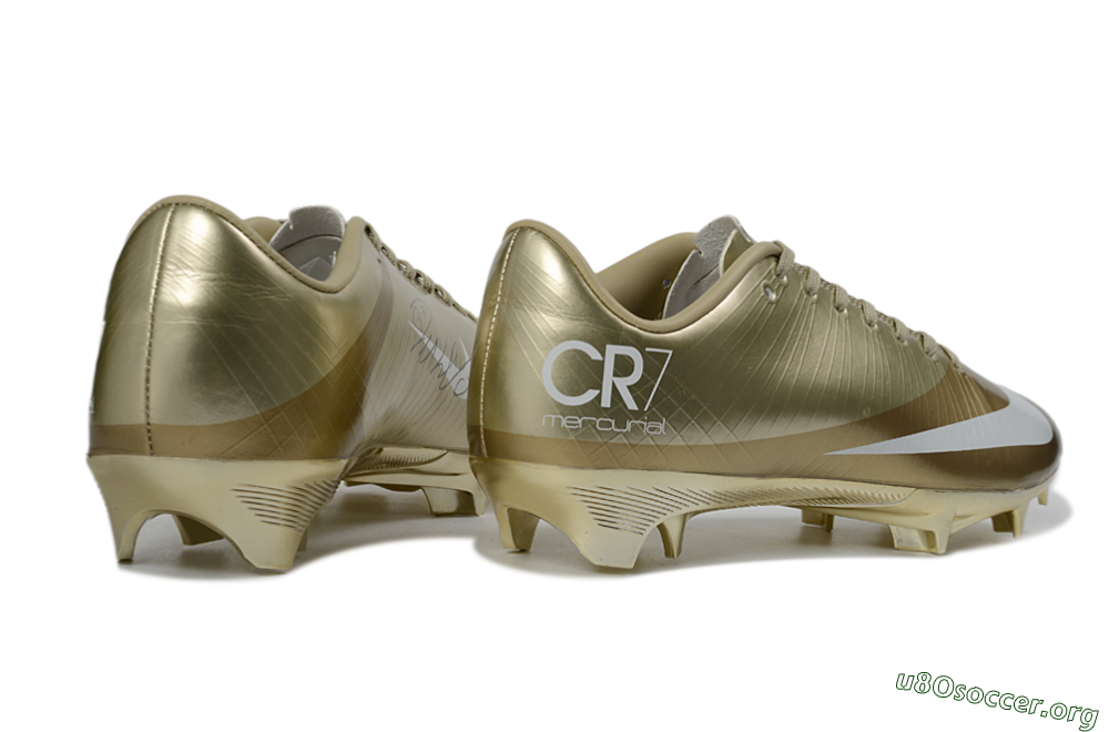 Nike Air Zoom Mercurial Vapor Superfly 1 CR7 2026 World Cup FG Football Boots - Gold/Metallic Gold/White 6