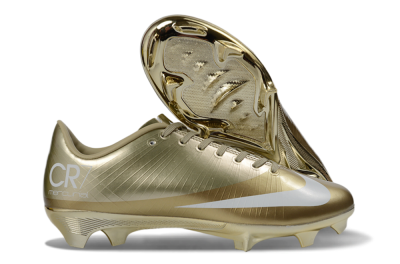 Nike Air Zoom Mercurial Vapor Superfly 1 CR7 2026 World Cup FG Football Boots - Gold/Metallic Gold/White