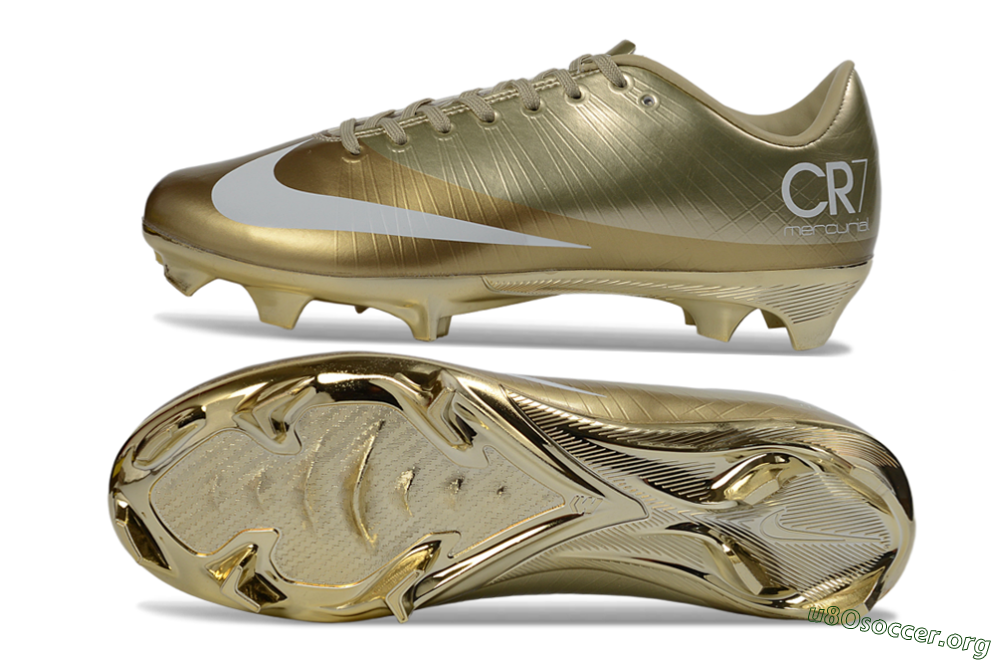Nike Air Zoom Mercurial Vapor Superfly 1 CR7 2026 World Cup FG Football Boots - Gold/Metallic Gold/White 1