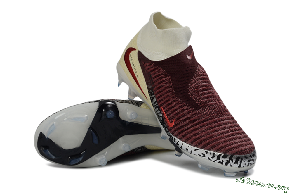 Nike Phantom 6 Elite High FG Football Boots - Red/Crimson Fusion/Soft Cream 0