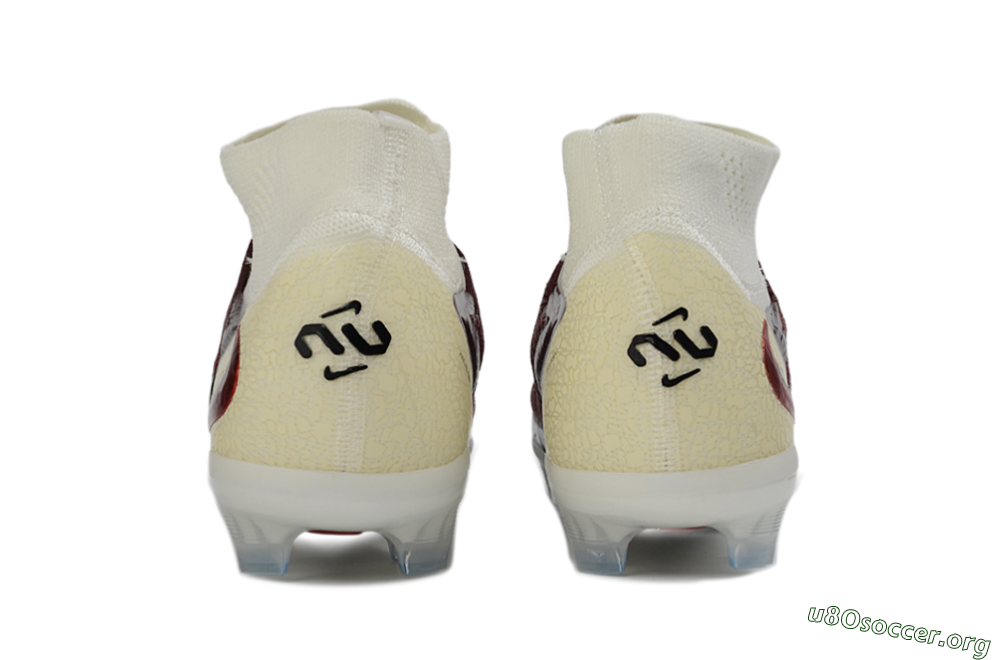 Nike Phantom 6 Elite High FG Football Boots - Red/Crimson Fusion/Soft Cream 5