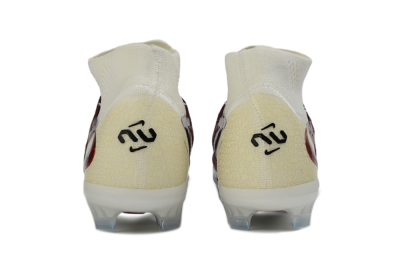 Nike Phantom 6 Elite High FG Football Boots - Red/Crimson Fusion/Soft Cream