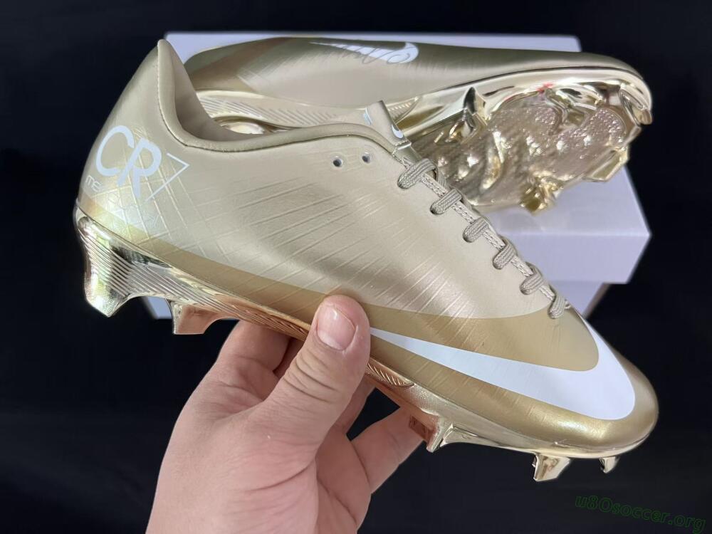 Nike Air Zoom Mercurial Vapor Superfly 1 CR7 2026 World Cup FG Football Boots - Gold/Metallic Gold/White