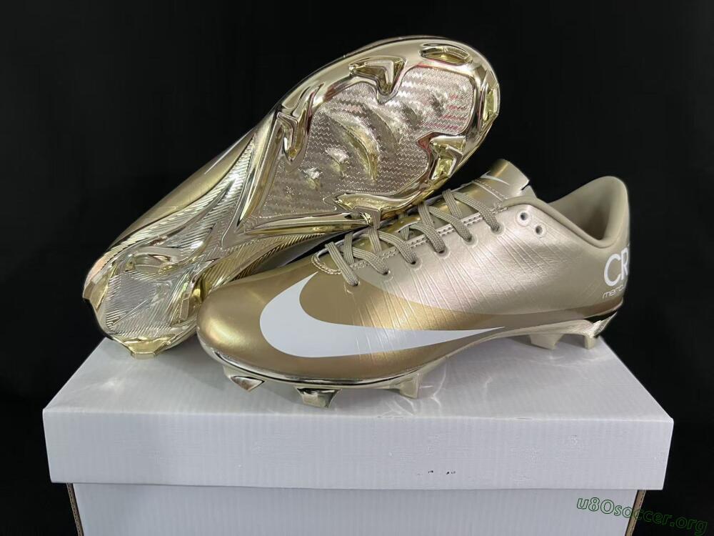 Nike Air Zoom Mercurial Vapor Superfly 1 CR7 2026 World Cup FG Football Boots - Gold/Metallic Gold/White