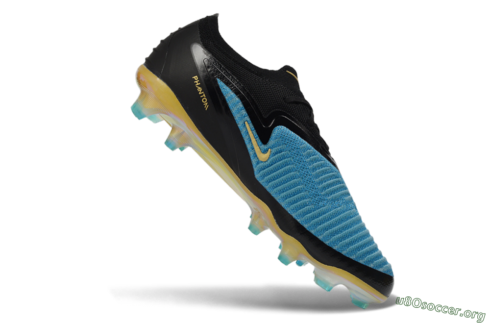 Nike Phantom 6 Elite Low FG Football Boots - Blue/Electric Blue/Gold 4